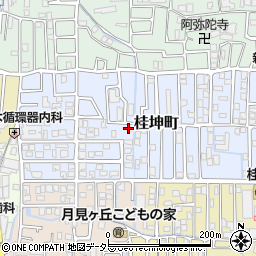 京都府京都市西京区桂坤町周辺の地図