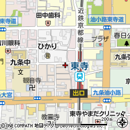 京都府京都市南区西九条川原城町59周辺の地図