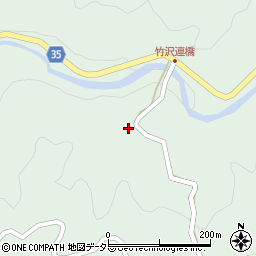 愛知県岡崎市井沢町上谷戸周辺の地図
