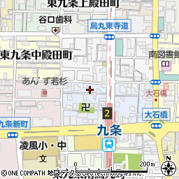 京都府京都市南区東九条烏丸町19周辺の地図
