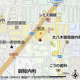 タイムズ西友桂店第３駐車場周辺の地図