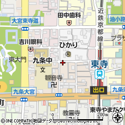 京都府京都市南区西九条川原城町38周辺の地図