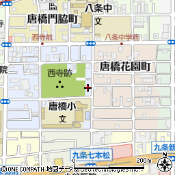 京都府京都市南区唐橋西寺町62周辺の地図