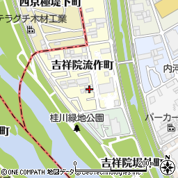 京都府京都市南区吉祥院流作町34-4周辺の地図