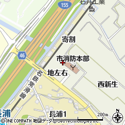 愛知県知多市新知二九谷周辺の地図