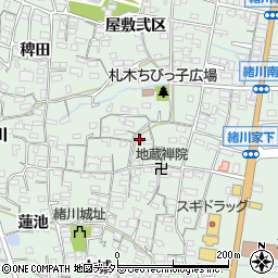 愛知県知多郡東浦町緒川屋敷参区108周辺の地図