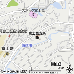 大津市富士見支所周辺の地図