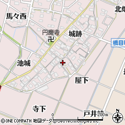 愛知県岡崎市小針町城跡55周辺の地図