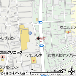 静岡県静岡市葵区若松町124周辺の地図
