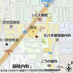西友桂店駐車場周辺の地図
