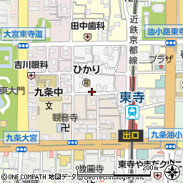 京都府京都市南区西九条唐橋町15周辺の地図