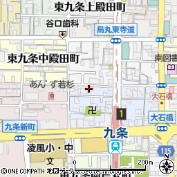京都府京都市南区東九条烏丸町17周辺の地図