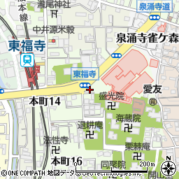 京都赤十字病院内郵便局 ＡＴＭ周辺の地図