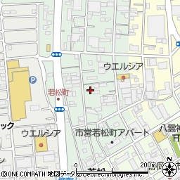 静岡県静岡市葵区若松町50周辺の地図