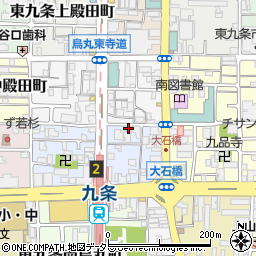 京都府京都市南区東九条烏丸町24周辺の地図