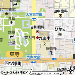 京都府京都市南区東寺東門前町18周辺の地図