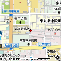 リパーク京都駅南第９駐車場周辺の地図