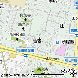 愛知県岡崎市鴨田町猿堂19周辺の地図