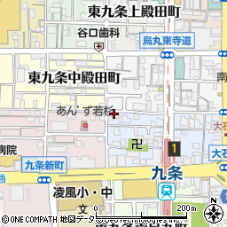 京都府京都市南区東九条烏丸町16周辺の地図
