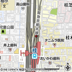 京都府京都市西京区桂野里町周辺の地図