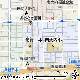 京都府京都市南区八条内田町55周辺の地図