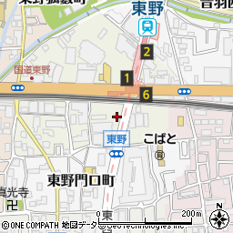 京都府京都市山科区東野片下リ町7-8周辺の地図