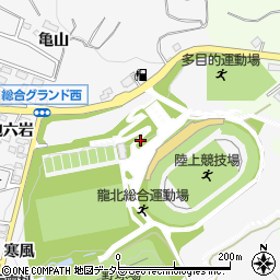 岡崎総合運動場周辺の地図