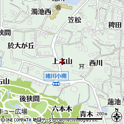 愛知県東浦町（知多郡）緒川（上之山）周辺の地図