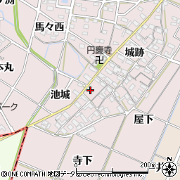 愛知県岡崎市小針町城跡32周辺の地図