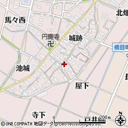 愛知県岡崎市小針町城跡68周辺の地図