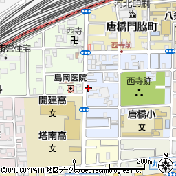 京都府京都市南区唐橋西寺町30周辺の地図