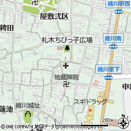 愛知県知多郡東浦町緒川屋敷参区127周辺の地図