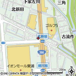 愛知県知多郡東浦町緒川旭14-8周辺の地図