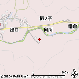 兵庫県川辺郡猪名川町鎌倉向所周辺の地図