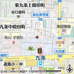 京都府京都市南区東九条北烏丸町1-12周辺の地図