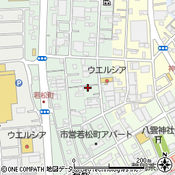 静岡県静岡市葵区若松町23周辺の地図