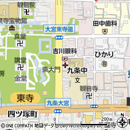 京都府京都市南区東寺東門前町20周辺の地図