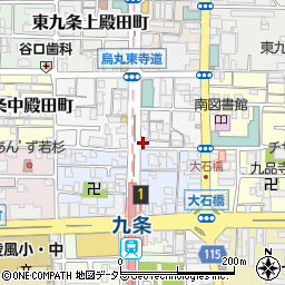 京都府京都市南区東九条北烏丸町42周辺の地図