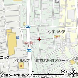 静岡県静岡市葵区若松町周辺の地図