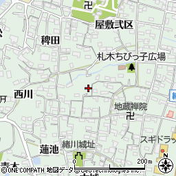 愛知県知多郡東浦町緒川屋敷参区95周辺の地図