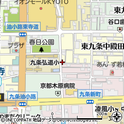 リパーク京都駅南第１０駐車場周辺の地図