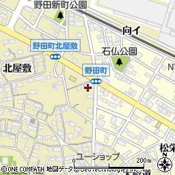 愛知県刈谷市野田町石仏周辺の地図