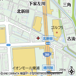 愛知県知多郡東浦町緒川旭14周辺の地図