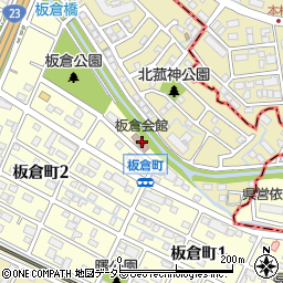 板倉会館周辺の地図