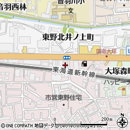 カタニ産業京都支店周辺の地図