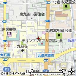 京都府京都市南区東九条南山王町57周辺の地図