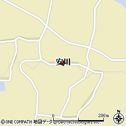 兵庫県佐用町（佐用郡）安川周辺の地図