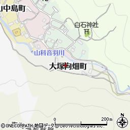 京都府京都市山科区大塚向畑町周辺の地図
