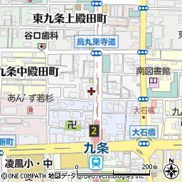 京都府京都市南区東九条北烏丸町1-14周辺の地図