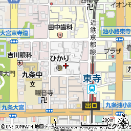 京都府京都市南区西九条唐橋町17周辺の地図